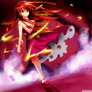 Magical girl pink wallpaper