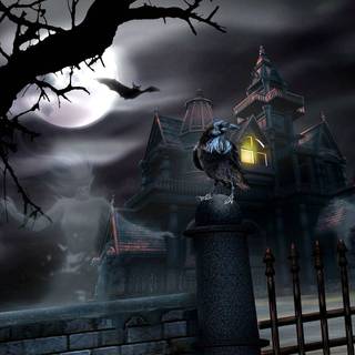 Dark haunted wallpaper