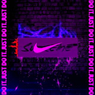 Neon purple Nike wallpaper