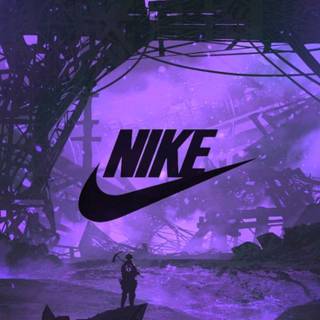 Neon purple Nike wallpaper