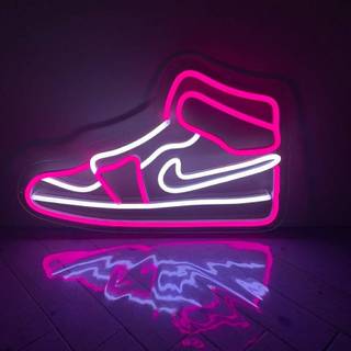 Neon purple Nike wallpaper