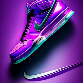 Neon purple Nike wallpaper