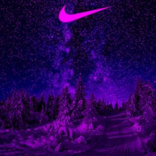 Neon purple Nike wallpaper