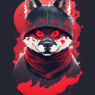Ninja dog wallpaper