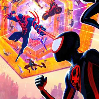 Spider-Verse phone wallpaper