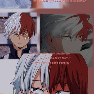 Todoroki collage wallpaper