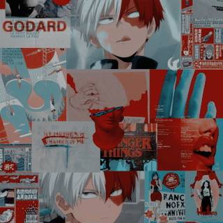 Todoroki collage wallpaper