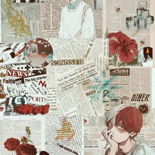 Todoroki collage wallpaper