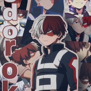 Todoroki collage wallpaper