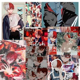 Todoroki collage wallpaper