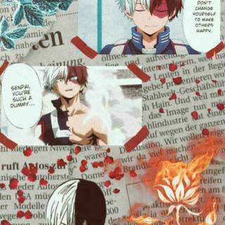 Todoroki collage wallpaper