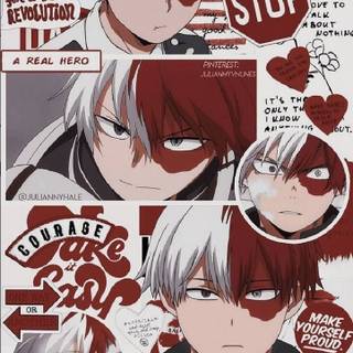 Todoroki collage wallpaper