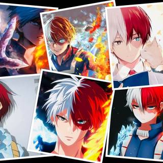 Todoroki collage wallpaper