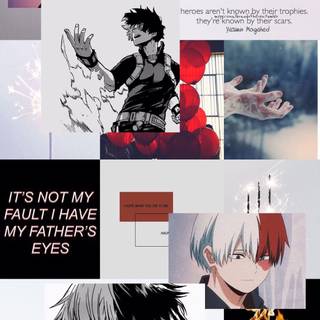 Todoroki collage wallpaper