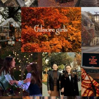 Collage girl wallpaper