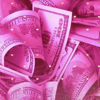 Girl with money wallpaper