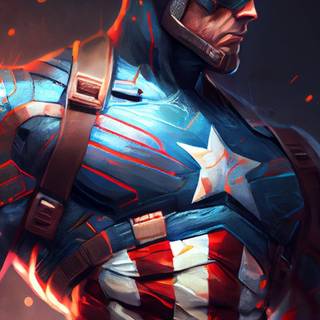 Captain America portrait wallpaper