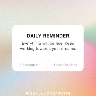 Daily reminder wallpaper