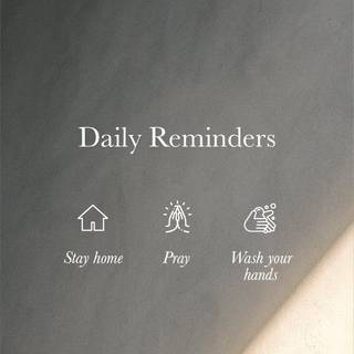 Daily reminder wallpaper