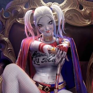 Girl with money wallpaper