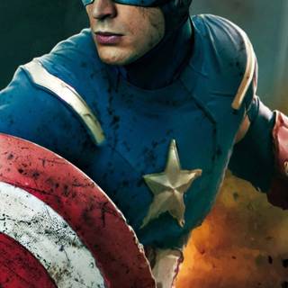Captain America portrait wallpaper