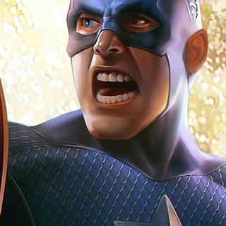 Captain America portrait wallpaper