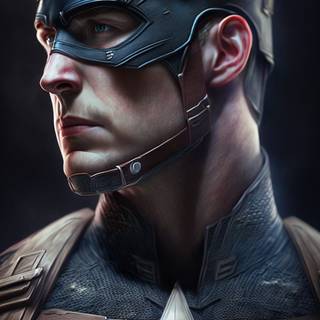 Captain America portrait wallpaper