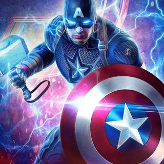 Captain America portrait wallpaper