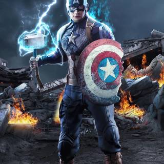 Captain America portrait wallpaper