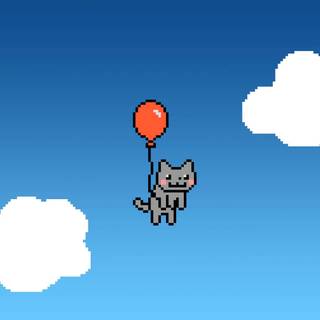 Cat pixel wallpaper
