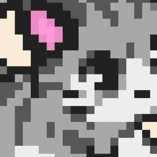 Cat pixel wallpaper
