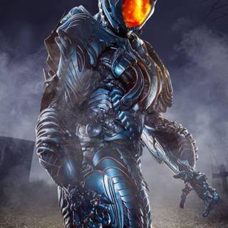 Space robot wallpaper