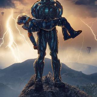 Space robot wallpaper