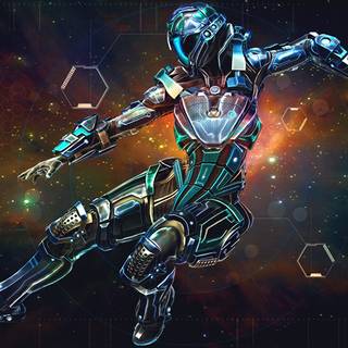 Space robot wallpaper