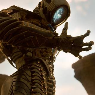 Space robot wallpaper