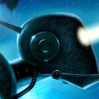 Space robot wallpaper