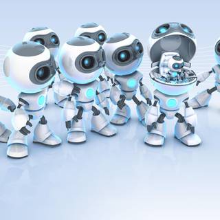 Space robot wallpaper