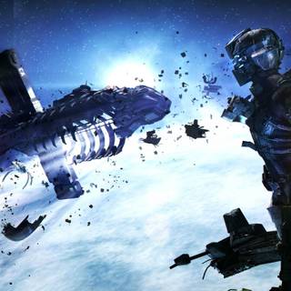 Space robot wallpaper