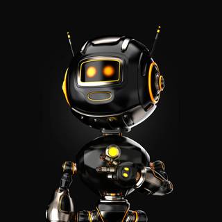 Space robot wallpaper