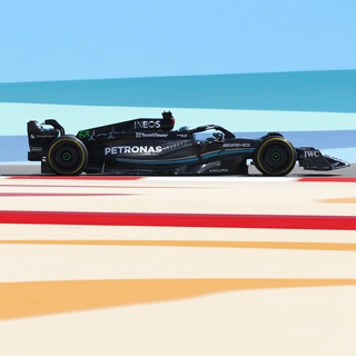 Mercedes F1 W14 mobile wallpaper