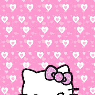 Hello Kitty pattern wallpaper