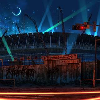 Retro futurism desktop wallpaper