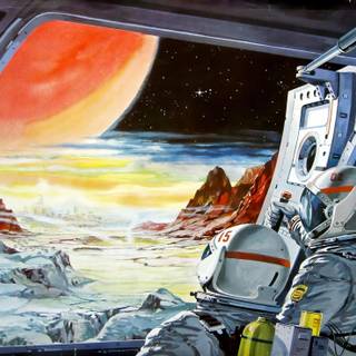 Retro futurism desktop wallpaper