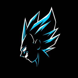 Vegeta minimal dark wallpaper