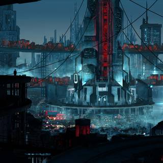 Retro futurism desktop wallpaper