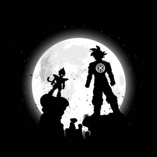 Vegeta minimal dark wallpaper