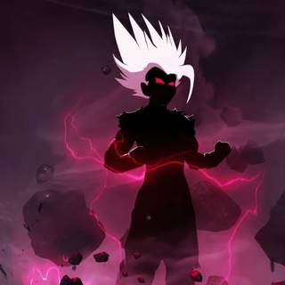 Vegeta minimal dark wallpaper