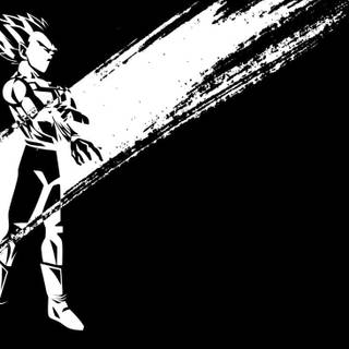Vegeta minimal dark wallpaper