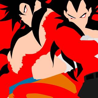 Vegeta minimal dark wallpaper