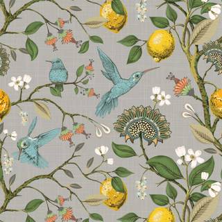 Spring lemons wallpaper